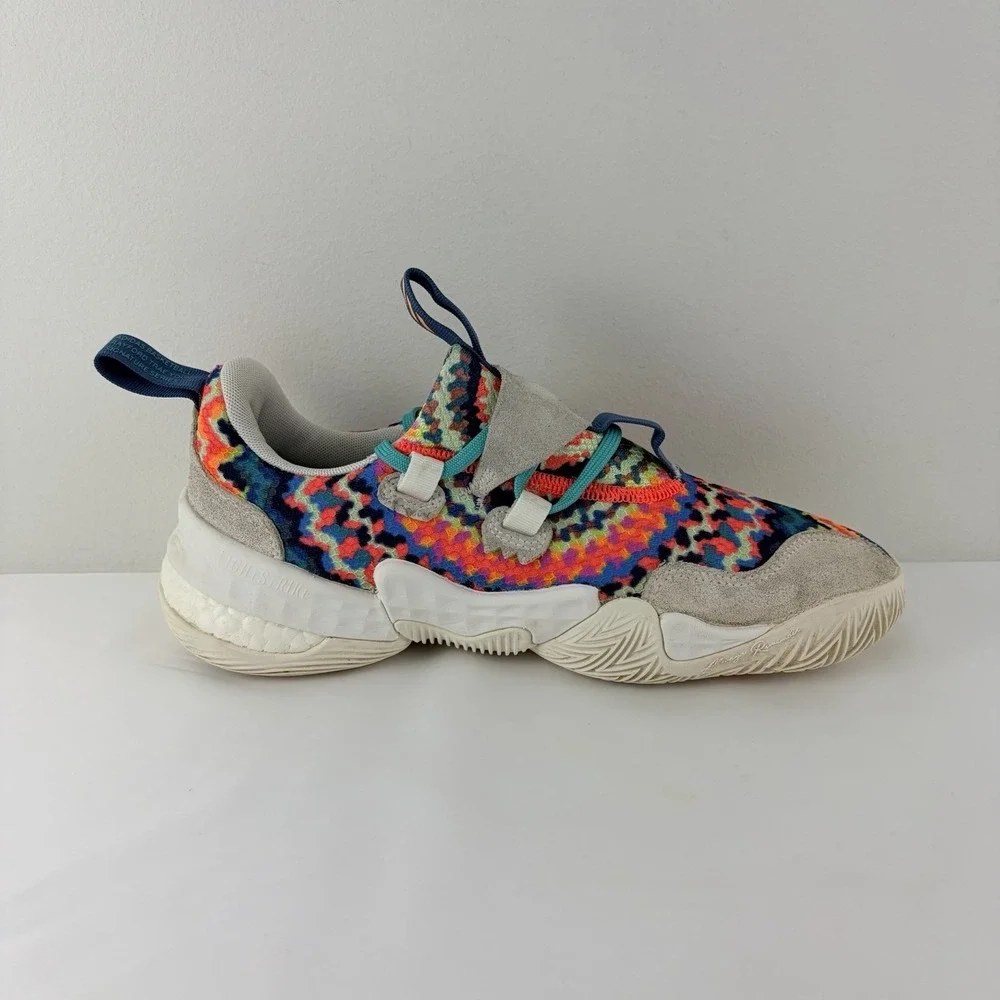 Adidas Trae Young 1 Men US 8 Multicolor Knit Basketball Shoes Sneakers
